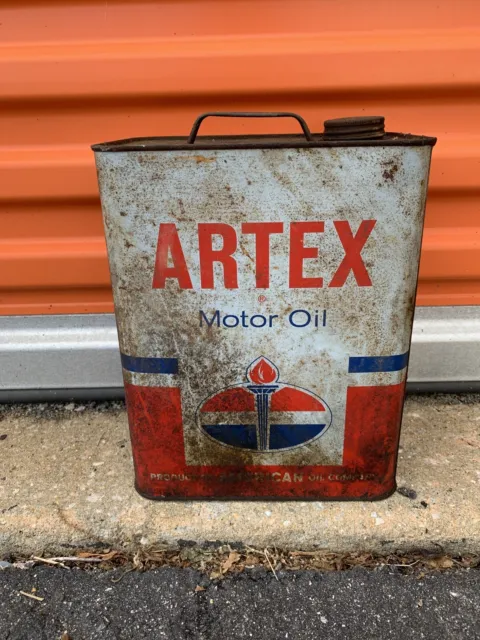 Vintage Artex Motor Oil 1 2 Gallons