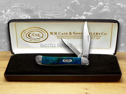 Case xx Peanut Knife Engraved Bolster Aquarius Corelon Pocket 9220AQ/E