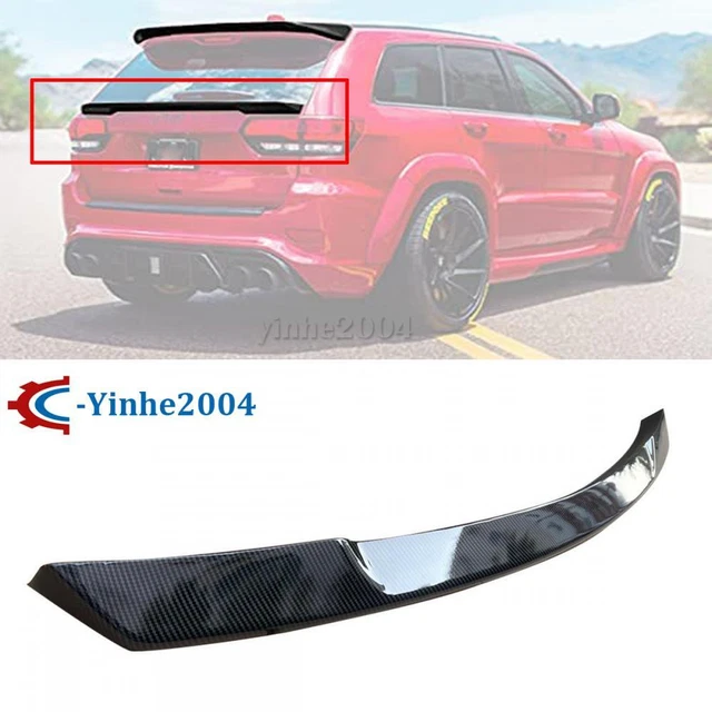 Carbon Fiber Rear Mid Wing Spoiler Trunk Fit Jeep Grand Cherokee Srt Wk2 2013-21