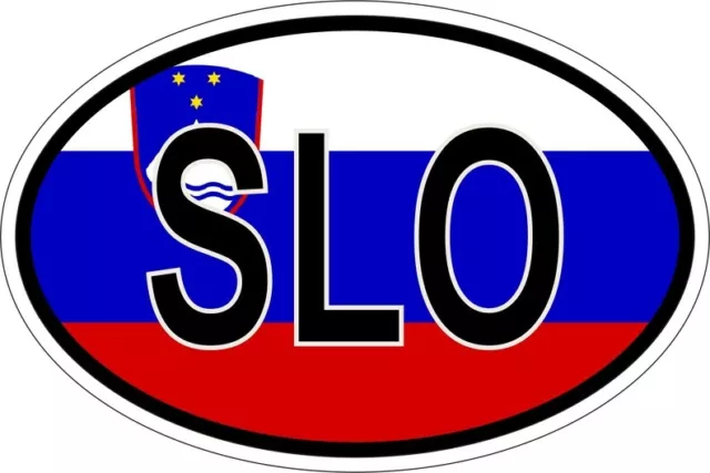 Sticker aufkleber Nationalitätenkennzeichen flagge fahne slo slowenien