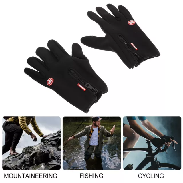 2 Fingers Cut Mitts Climbing Gloves Warm Cycling Man Travel