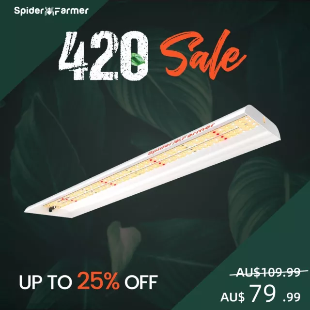 Spider Farmer SF300 LED Grow Light Strip Sunlike Full Spectrum For Seedling Veg