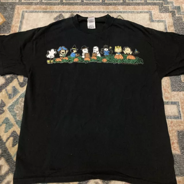 Vintage Halloween Peanuts T-Shirt Size Large Charlie Brown Snoopy