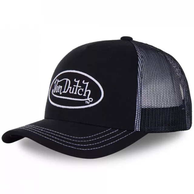 Von Dutch Baseball Cap Sun Shading Breathable Sticked Mesh Hat Trucker Hüte