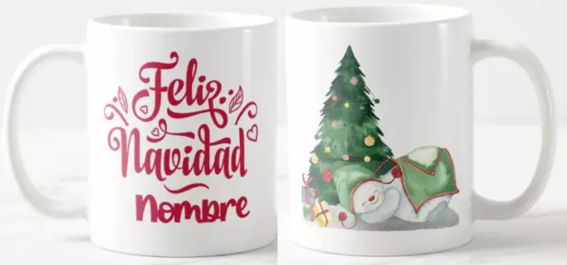 Taza personalizada Navidad + Regalo Navideño