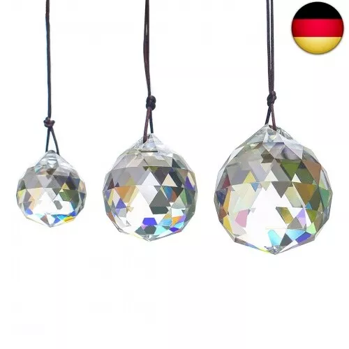 3 stück 30/40/50mm Klarglas Kristallkugel Prisma Feng Shui Lampe Hänge Tropfen K