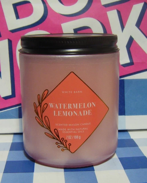 BATH & BODY WORKS Single 1 Wick JAR CANDLE 7oz Watermelon Lemonade (5556)