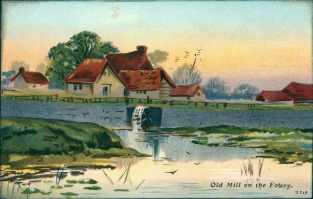 Old Mill On the Fowey Delittle Fenwick Pre 1918