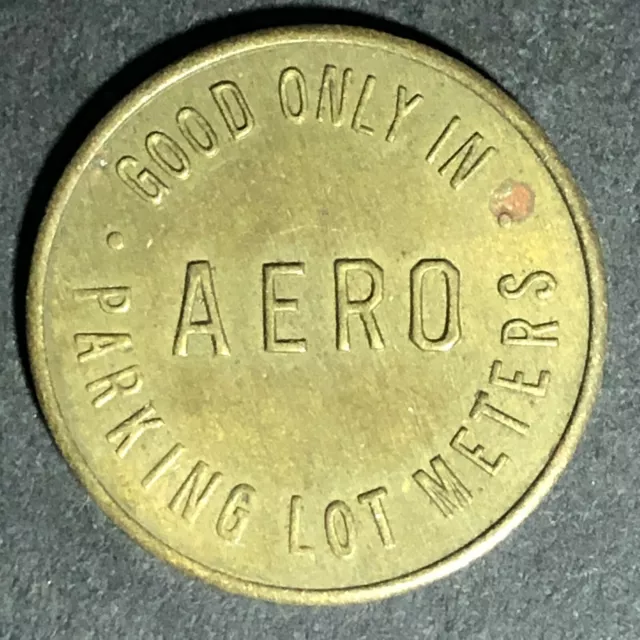 Aero Auto Parks Shop Downtown Hanover, PA Brass Parking Lot Meters Token 22mm 2