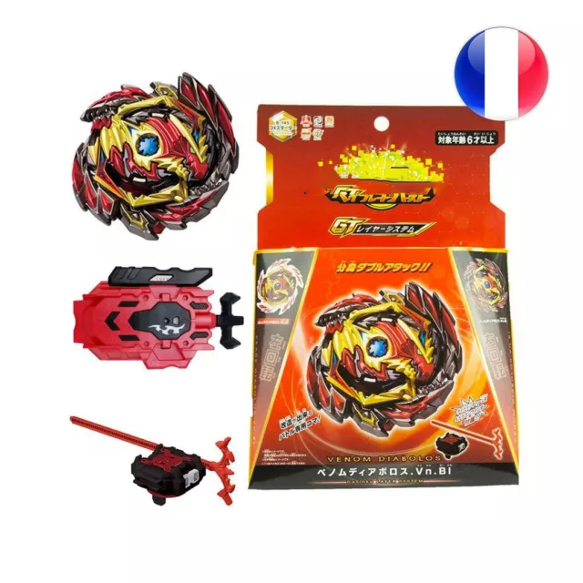 • Toupie Venom Devolos / Diabolos + Lanceur Beyblade Burst Super King FRANCE