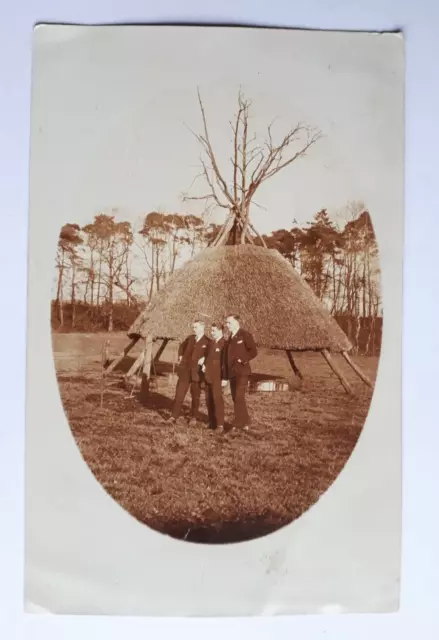 Poppenbüttel 1926 – Foto / Schnappschuss in AK-Größe mit Postkartenlinien 3