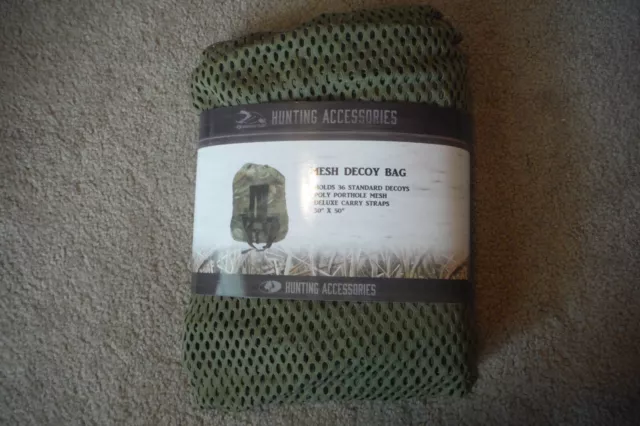 Mossy Oak Mesh Decoy Bag, Holds 36 Standard Decoys 30" X 50", NEW!