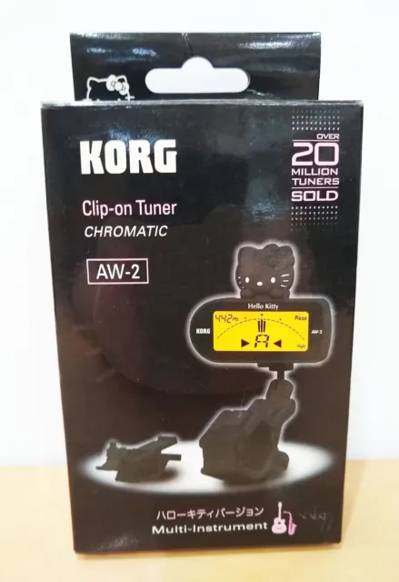 Hello Kitty x KORG Limited Edition Clip-on Tuner CHROMATIC AW-2 from Japan
