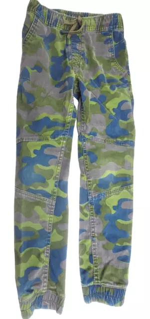 Wonder Nation Boy's Camouflage Pants S (6-7) Elastic Drawstring Waist 4-Pocket