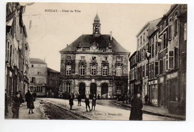 BOULAY Bolchen moselle CPA 57 la rue de l'hotel de ville