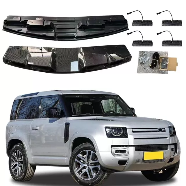 Adatto a LR DEFENDER 90 110 130 2020-2023 Stampa acqua TETTO BARRA LUMINOSA LED DRL