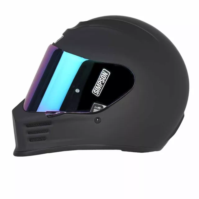Simpson ECE22.06 Speed Matt Black Full Face Helmet - Kostenloser Versand!