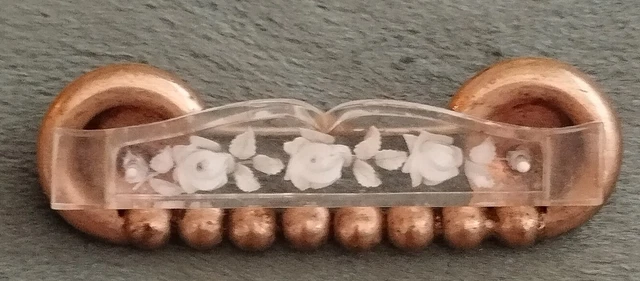 TRES JOLIE BROCHE 1900 ART NOUVEAU en pate de Verre représentant une fleur EUR 150,00 - FR