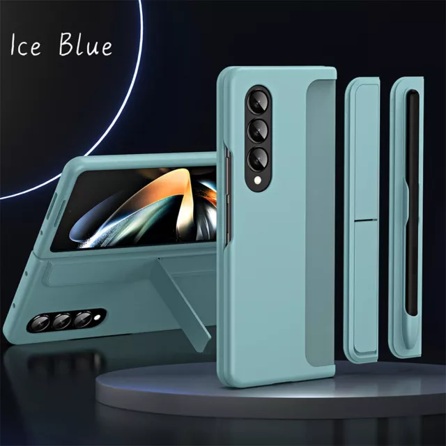 Étui de avec support invisible antichoc +stylo pour Samsung Galaxy Z Fold 4 3 5G