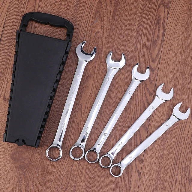 12 en 1 8-19mm Dual Heads Combinaison Dichalous Spanners Spanners Set (Argent) 8