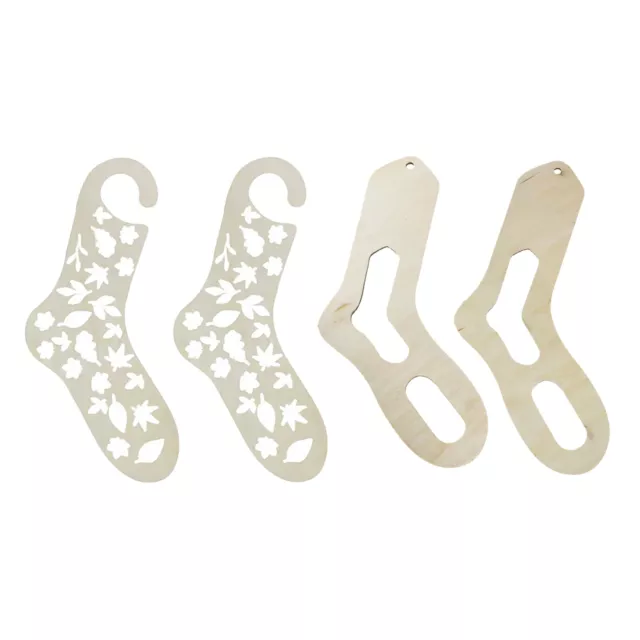 2PIECES DIY WOODEN Sock Blocker Stocking Display Hand Knitting Mold Adult  $15.30 - PicClick AU