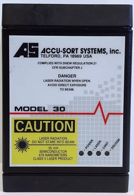 Accu-Sort MODEL 30 Barcode Scanner Controller w/ Laser Shutoff