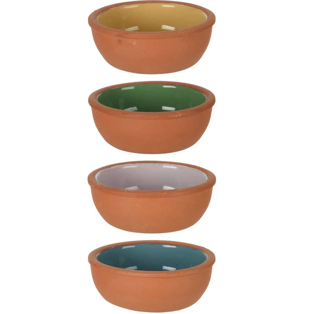 Mini-Auflaufform, 4er-Set, 150 ML,Diversi Colori,Terracotta