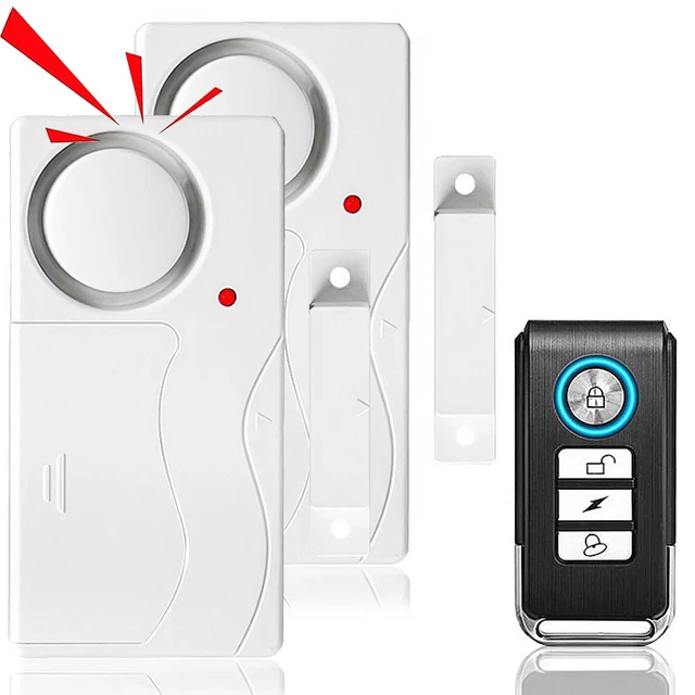 WIRELESS DOOR OPEN Sensor Ring Entry Alert Bell System 110dB