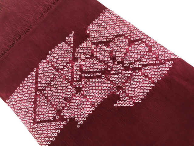 6323997: Japanese Kimono / Vintage Nagoya Obi / Shibori / Woven Abstract Pattern