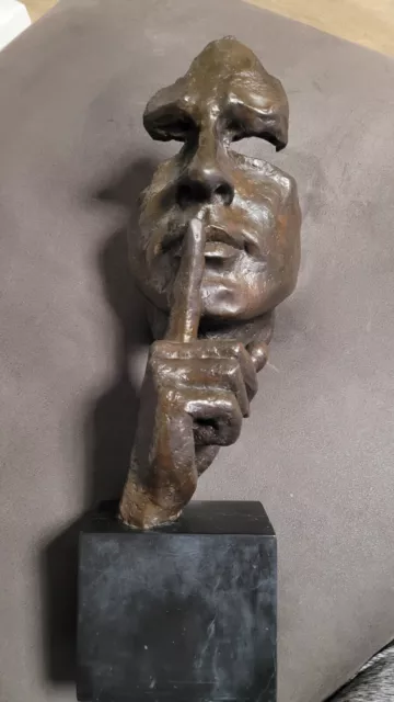 Bronze,Skulptur, Figur, Die Stille, Dali