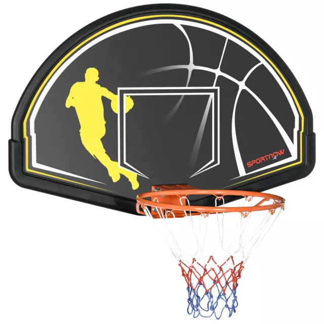 SPORTNOW Canestro Basket per Bambini e Adulti da Indoor Outdoor in Acciaio e PE