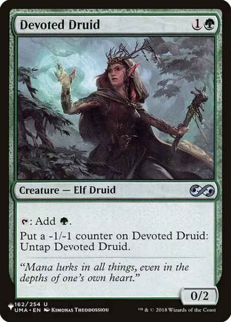 Mtg Devoted Druid Exc - Druido Devoto - Tli - Magic