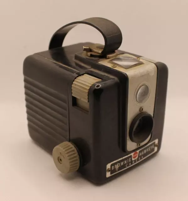 Cámara de caja vintage Kodak Brownie ojo de halcón para piezas decoración SIN PROBAR sin limpiar