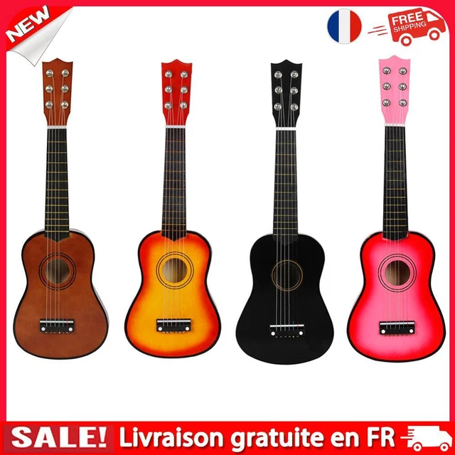 fr Small Guitar 21 inch Ukulele 6 Strings Instrument Learning Kids Gifts with Pi