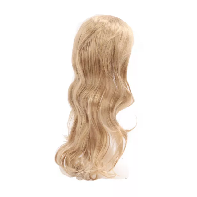 Long Blonde Wave Wig Fashion Beautiful Soft Easy To Care Curly Wig GSA