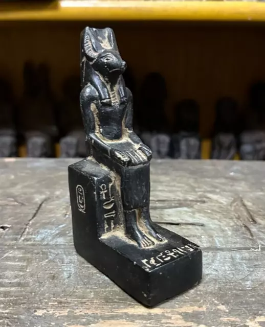 RARE ANCIENT EGYPTIAN ANTIQUES Black Statue Of God Anubis Egypt Pharaonic BC