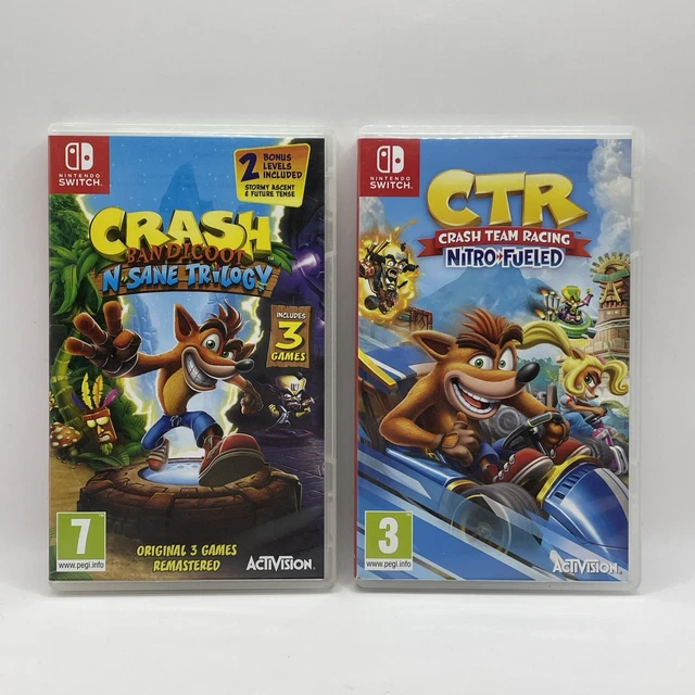 NINTENDO SWITCH GAMES Bundle - Crash Bandicoot/N Sane Trilogy/Team ...