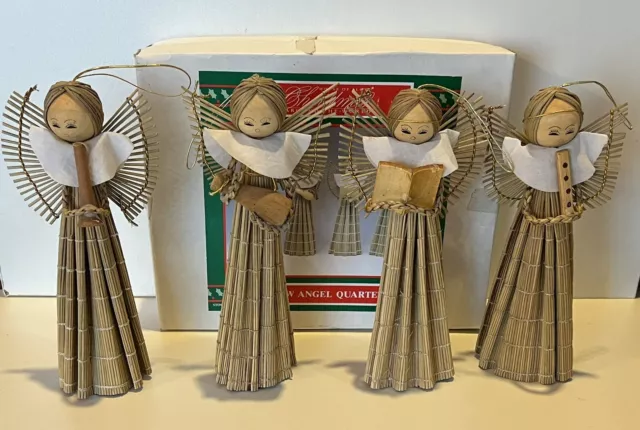 Vintage House of Lloyd Christmas Around the World “Straw Angel Quartet”