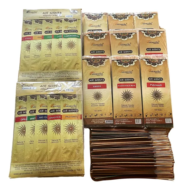 Incense Sticks Premium Masala Indian Joss (35 min+) BUY 3 GET 1 FREE -Just add 4