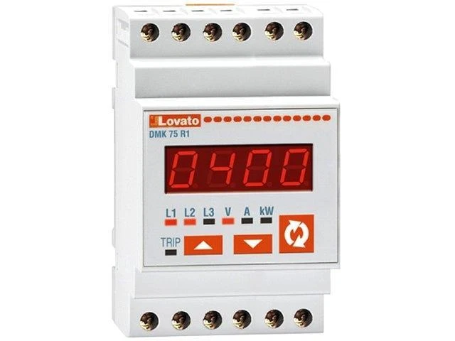 Contatore Elettronico Di Energia LCD Su Guida DIN 35mm – Monofase 5-80A, Per Quadro Elettrico