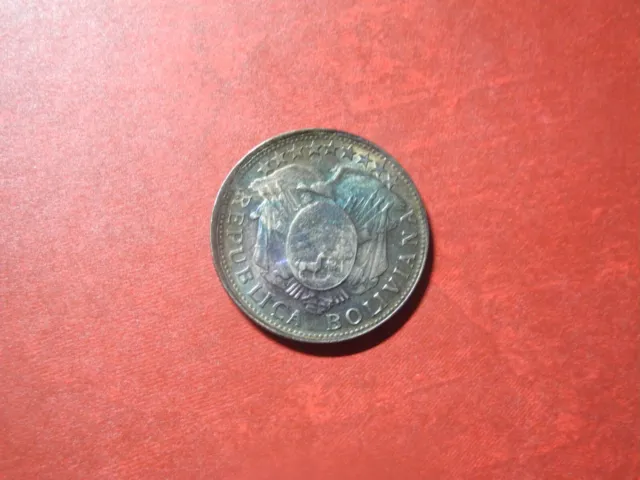 Bol12 - Bolivia - 50 Centavos - 1906 Mm- Silver