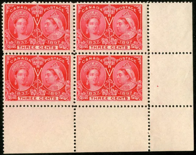 Canada Stamps # 53 MNH VF/XF Block Of 4 Scott Value $300.00