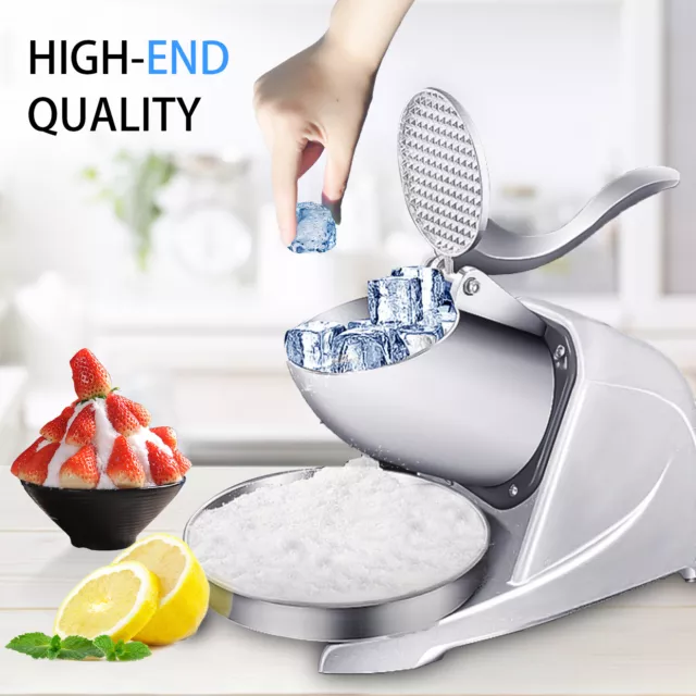 Electric Ice Crusher Shaver Machine Commercial Snow Cone Maker 2200R/min