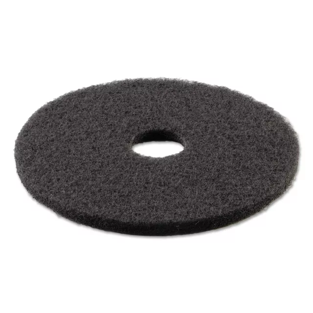 Boardwalk Standard Stripping Floor Pads, 21" Diameter, Black, 5/Carton