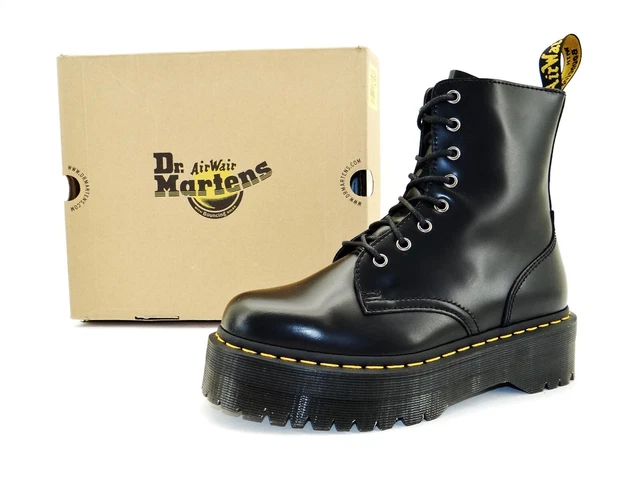 Dr martens - molly - stivaletti platform spessi nero glitter sale