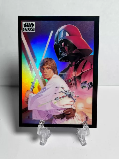 2022 Topps Chrome Star Wars Galaxy #46 The Dark Lord and a New Hope Refractor