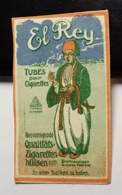 El Rey - Zigaretten Hülsen / Etikett Streichholzetikett ?