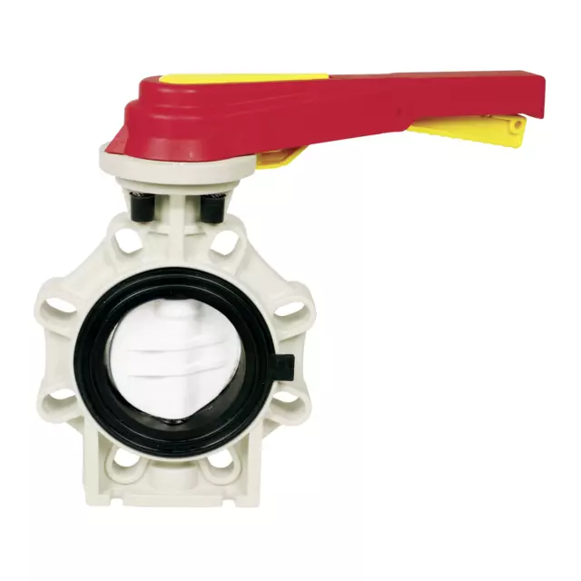 Vanne Dn 80 PN16 Praher Butterfly Valve PVC K4 joint EPDM with Hand Lever