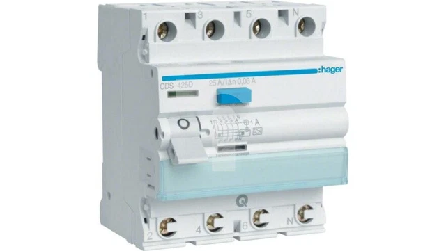 ABB Interrupteur différentiel pur 4 pôles 40A 30mA AC Type F204 4 Modules