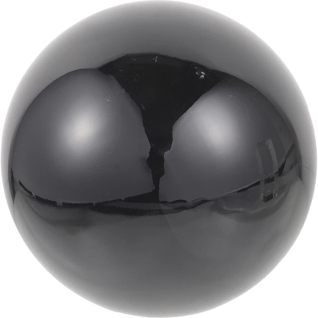 Sfera Decorativa In Acciaio Inox - Diametro 25,4 Cm, Finitura A Specchio Verde, Per Giardino E Patio